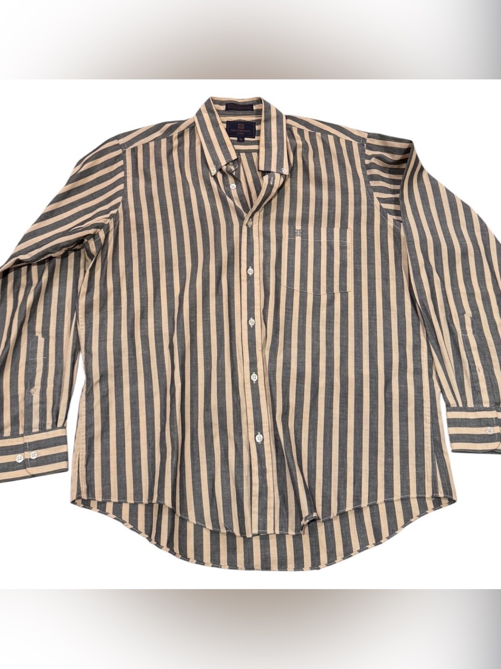 Vintage Givenchy Striped Button-Up Shirt